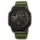 Чоловічий тактичний годинник Skmei 2355AG Army Green з комбінованим циферблатом та підсвічуванням