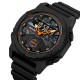 Мужские спортивные часы Skmei 2355BKOG Black-Orange с комбинированным циферблатом и подсветкой