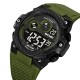 Мужские спортивные часы Skmei 2337AG Army Green с электронным циферблатом и водозащитой 5 ATM
