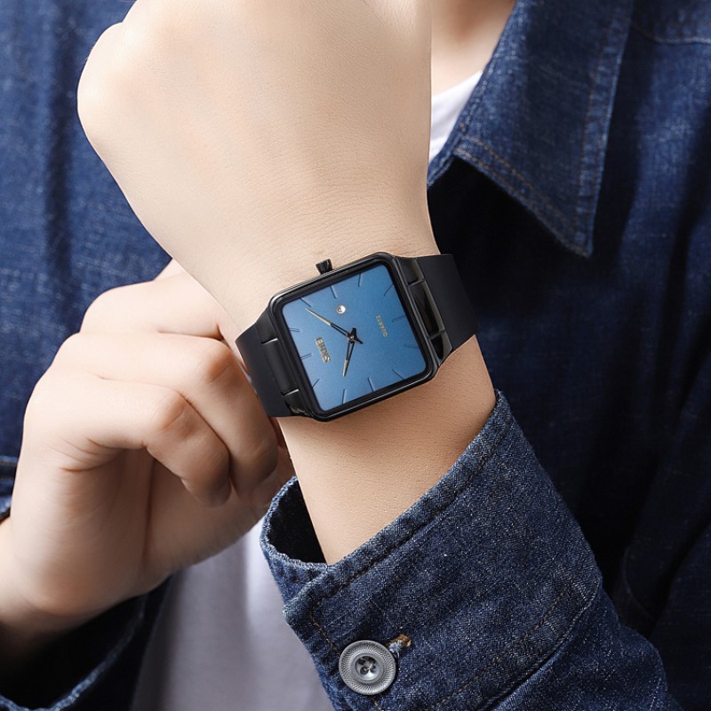 Наручний годинник Skmei 1961BKBU Black-Blue з мінеральним склом та сталевим корпусом