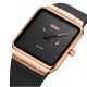 Кварцевые часы Skmei 1961RGBK Rose Gold-Black унисекс в квадратном корпусе