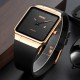 Кварцевые часы Skmei 1961RGBK Rose Gold-Black унисекс в квадратном корпусе