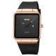 Кварцевые часы Skmei 1961RGBK Rose Gold-Black унисекс в квадратном корпусе