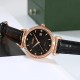 Женские часы Skmei 2169RGBK Rose Gold-Black с кожаным ремешком и минеральным стеклом