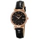 Женские часы Skmei 2169RGBK Rose Gold-Black с кожаным ремешком и минеральным стеклом