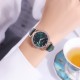 Жіночий годинник Skmei 2169RGGN Rose Gold-Green з мінеральним склом та шкіряним ремінцем