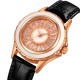 Жіночий годинник Skmei 2172RGBK Rose Gold-Black з мінеральним склом та шкіряним ремінцем
