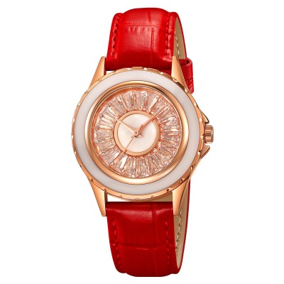 Skmei 2172RGRD Rose Gold-Red STOPPED