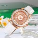 Жіночий годинник Skmei 2172RGWT Rose Gold-White з мінеральним склом та шкіряним ремінцем