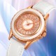 Жіночий годинник Skmei 2172RGWT Rose Gold-White з мінеральним склом та шкіряним ремінцем