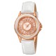 Жіночий годинник Skmei 2172RGWT Rose Gold-White з мінеральним склом та шкіряним ремінцем