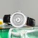 Жіночий годинник Skmei 2172SIBK Silver-Black зі сріблястим циферблатом та шкіряним ремінцем