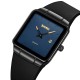 Жіночий годинник Skmei 2173BKBU Black-Blue з мінеральним склом та прямокутним корпусом