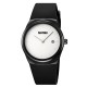 Жіночий годинник Skmei 2177BKSI Black-Silver з мінеральним склом та чорним ремінцем