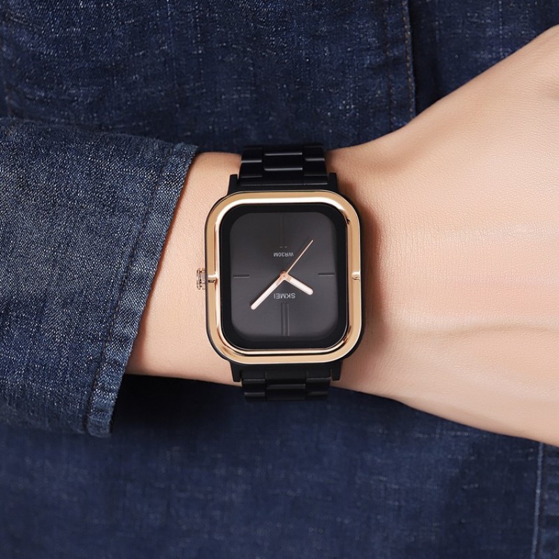 Чоловічий годинник Skmei 2275RG Rose Gold з мінеральним склом та металевим браслетом