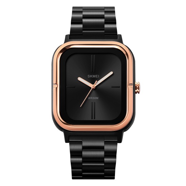 Чоловічий годинник Skmei 2275RG Rose Gold з мінеральним склом та металевим браслетом