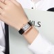 Жіночий годинник Skmei 2297RGBK Rose Gold-Black з кварцовим механізмом та шкіряним ремінцем