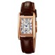 Жіночий годинник Skmei 2297RGBN Rose Gold-Brown у прямокутному корпусі на шкіряному ремінці