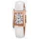 Женские часы Skmei 2297RGWT Rose Gold-White с белым кожаным ремешком и кварцевым механизмом
