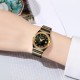 Жіночий годинник Skmei 2342BKGD Black-Gold у класичному стилі з металевим браслетом