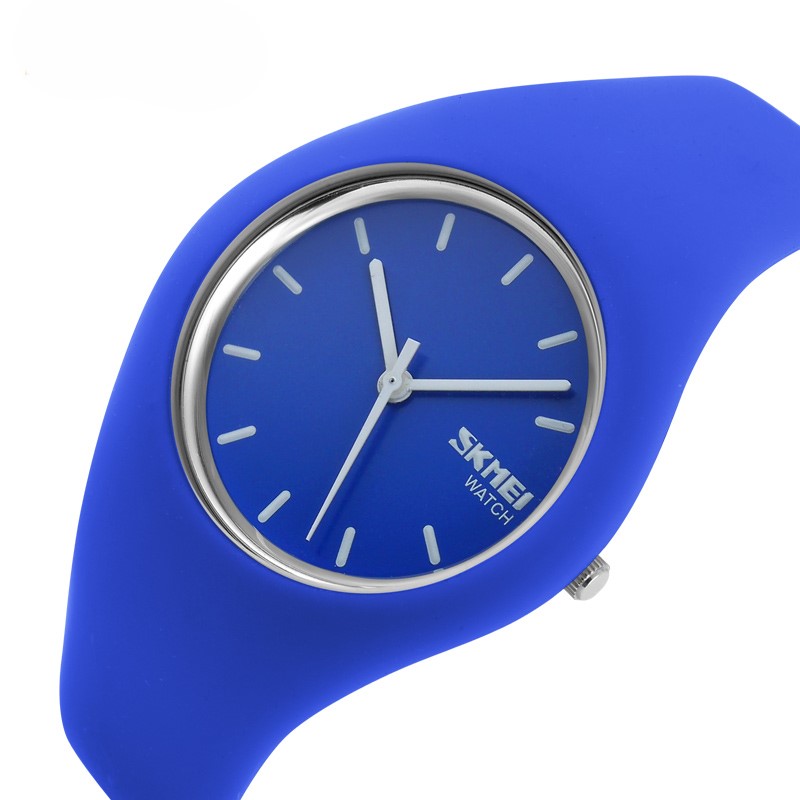 Часы Skmei 9068DKBU Blue унисекс спортивные с каучуковым ремешком и синим циферблатом