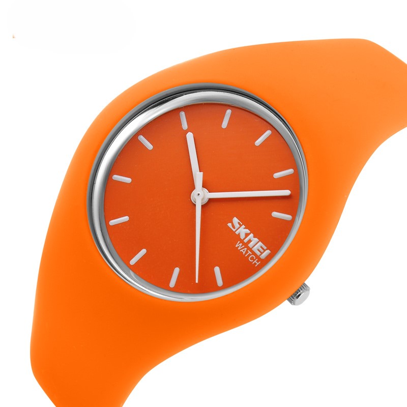 Наручний годинник Skmei 9068OG Orange унісекс у спортивному стилі з каучуковим ремінцем