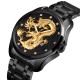 Мужские классические часы Skmei 9193BKBK Black-Black с металлическим браслетом и минеральным стеклом