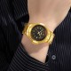 Мужские часы Skmei 9320GDBK Gold-Black классические золотистые с черным циферблатом