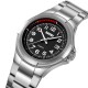 Чоловічий класичний годинник Skmei 9320SIBK Silver-Black зі сріблястим браслетом та чорним циферблатом