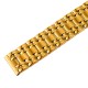 Чоловічий годинник Skmei 9333GDGN Gold-Green з хронографом та металевим браслетом