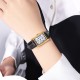 Жіночий класичний годинник Skmei 2297GDBK Gold-Black з мінеральним склом та шкіряним ремінцем