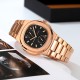 Чоловічий наручний годинник Skmei 2423RG Rose Gold з хронографом та календарем