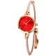 Жіночий годинник Skmei 1805RD Red з червоним циферблатом та браслетом кольору рожеве золото