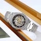 Мужские механические часы Skmei M034SI Silver STOPPED с автоподзаводом и минеральным стеклом