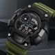 Мужские спортивные часы Skmei 2403AG Army Green тактические с подсветкой и календарем