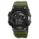 Мужские спортивные часы Skmei 2403AG Army Green тактические с подсветкой и календарем