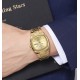 Мужские часы Skmei 2420GDGD All Gold с прямоугольным корпусом и золотистым браслетом