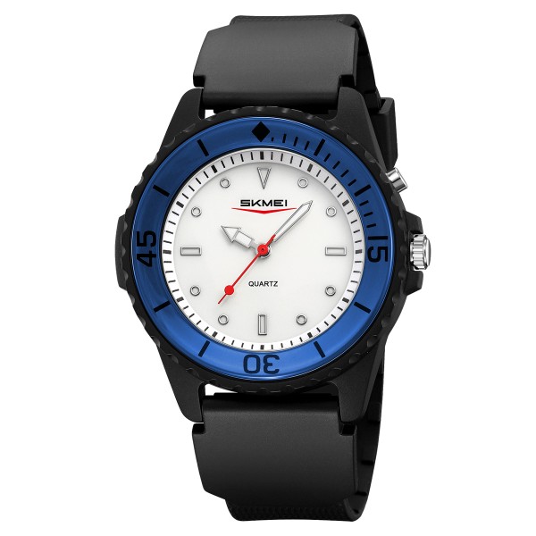 Мужские наручные часы Skmei 2433BKBU Black-Blue с люминесцентной подсветкой и защитой 5 ATM