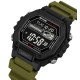 Чоловічий спортивний годинник Skmei 2523AG Army Green тактичний з електронним циферблатом