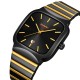 Мужские часы Skmei 9361BKGD Black-Gold с металлическим браслетом и отображением даты