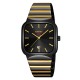 Мужские часы Skmei 9361BKGD Black-Gold с металлическим браслетом и отображением даты