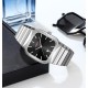 Чоловічий годинник Skmei 9361SIBK Silver-Black класичний з металевим браслетом та датою