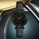 Жіночий годинник Skmei 1330LBK Black у класичному стилі з чорним шкіряним ремінцем та мінеральним склом