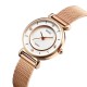 Жіночий наручний годинник Skmei 1330SRG Rose Gold з металевим браслетом та мінеральним склом