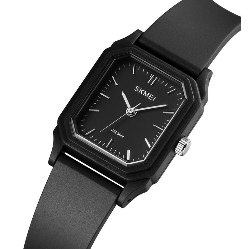 Жіночий годинник Skmei 1651BKBK All Black — класична кварцова модель у прямокутному корпусі