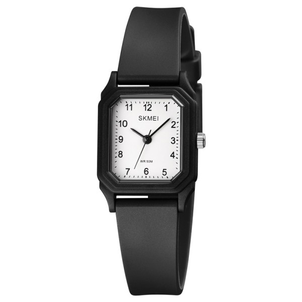 Жіночий годинник Skmei 1651BKWT Black-White у класичному стилі з мінеральним склом