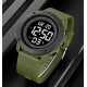 Чоловічий спортивний годинник Skmei 2122AGBK Army Green-Black з електронним циферблатом та підсвіткою