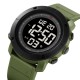 Чоловічий спортивний годинник Skmei 2122AGBK Army Green-Black з електронним циферблатом та підсвіткою