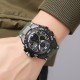 Мужские тактические часы Skmei 2220AG Army Green Arch с комбинированным циферблатом и подсветкой