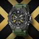 Мужские тактические часы Skmei 2220AG Army Green Arch с комбинированным циферблатом и подсветкой